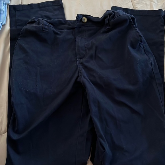 Girls Straight Flat Front Uniform Pant - Picture 1 of 1